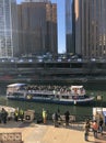 St. PatrickÃ¢â¬â¢s Day Revelers On Chicago River Tour Boat